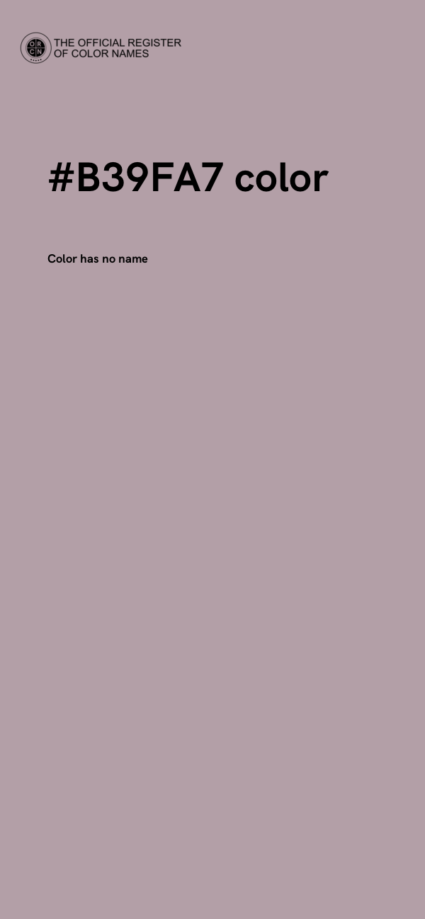 #B39FA7 color image