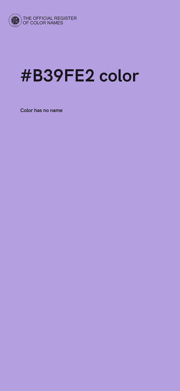 #B39FE2 color image