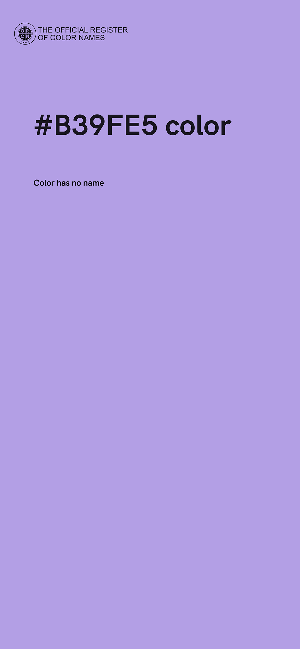 #B39FE5 color image
