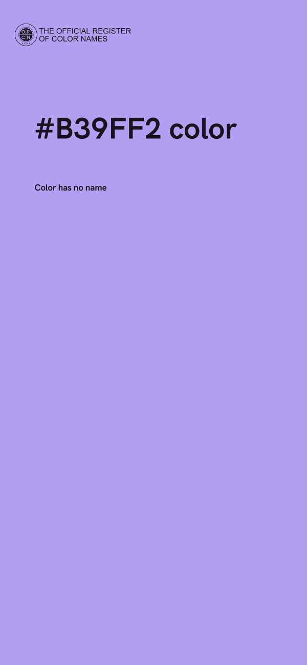 #B39FF2 color image