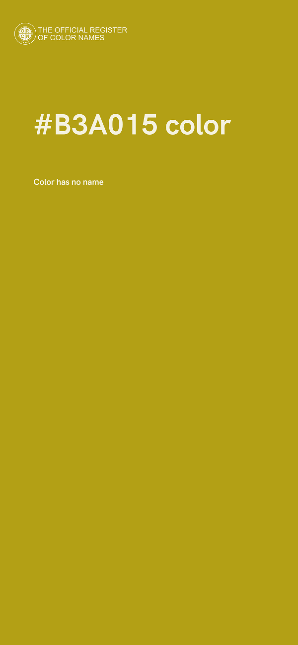 #B3A015 color image