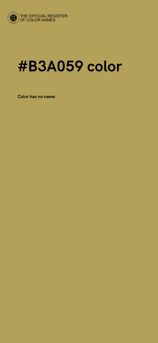 #B3A059 color image