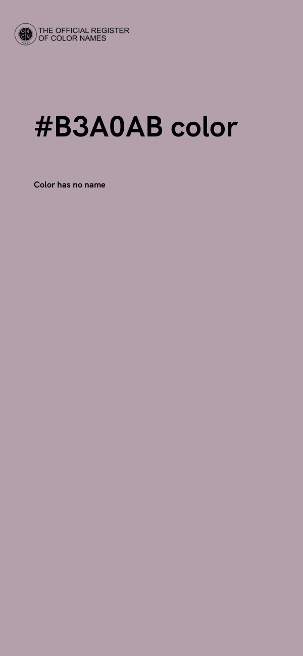 #B3A0AB color image