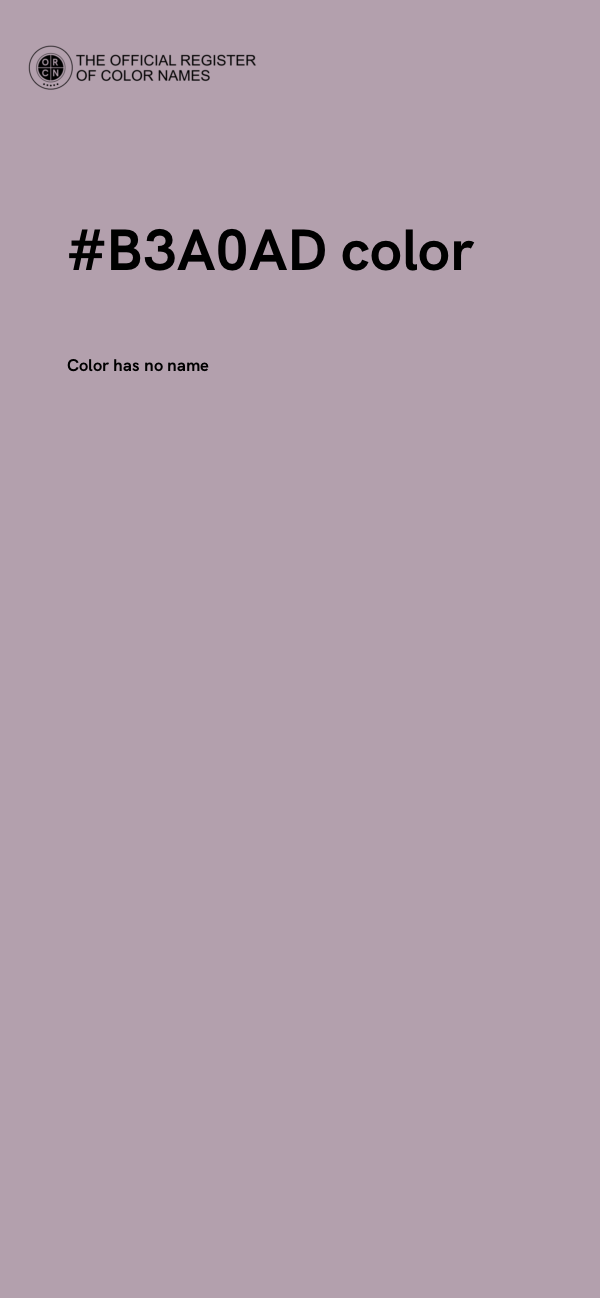 #B3A0AD color image