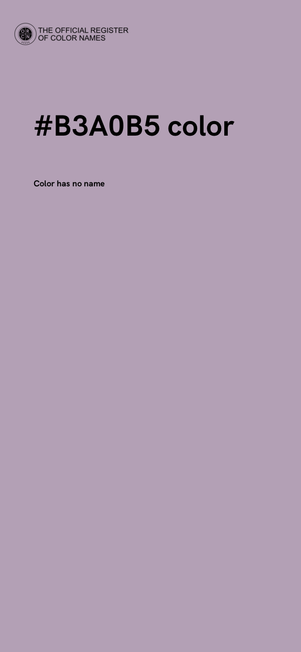 #B3A0B5 color image