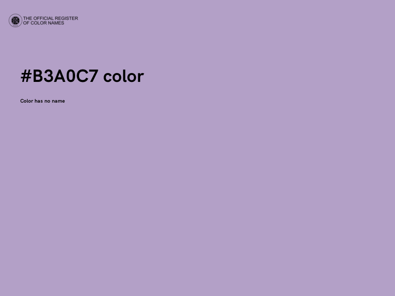 #B3A0C7 color image