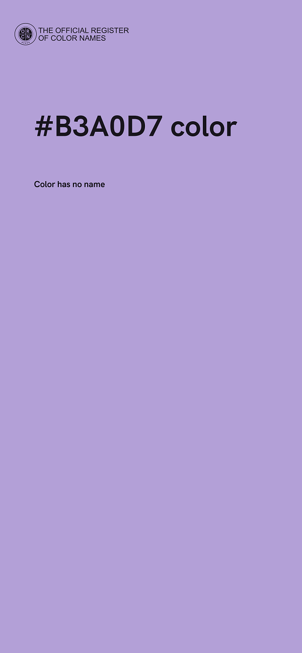 #B3A0D7 color image