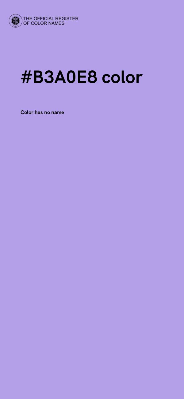 #B3A0E8 color image