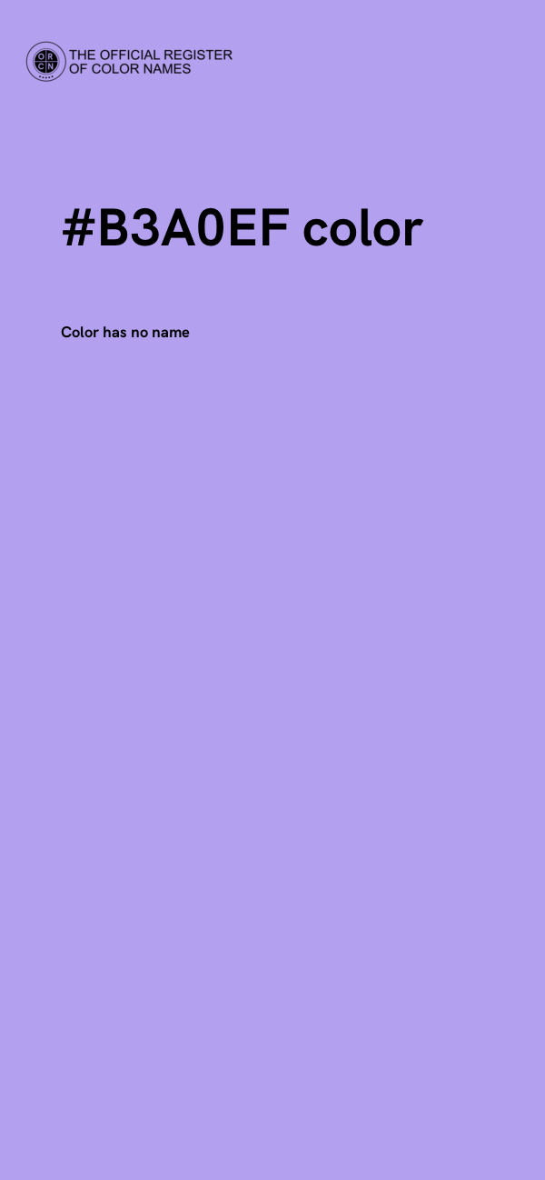 #B3A0EF color image