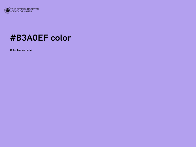 #B3A0EF color image