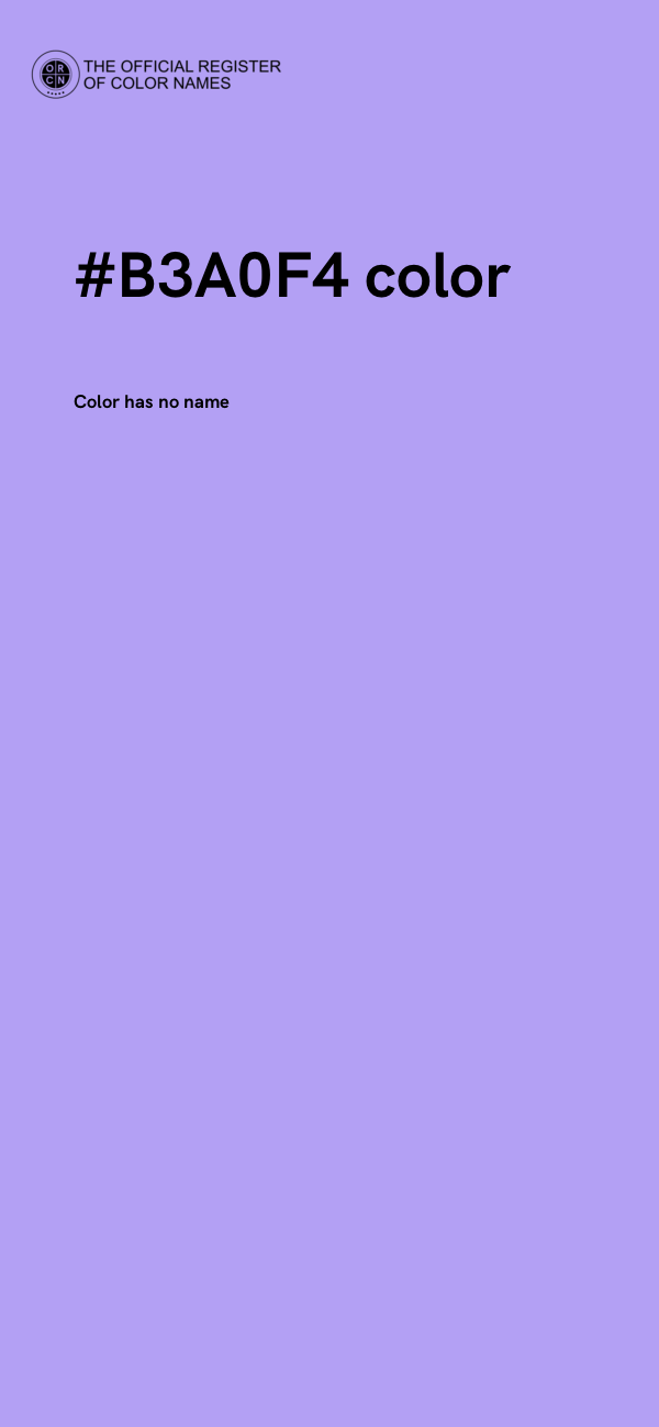 #B3A0F4 color image