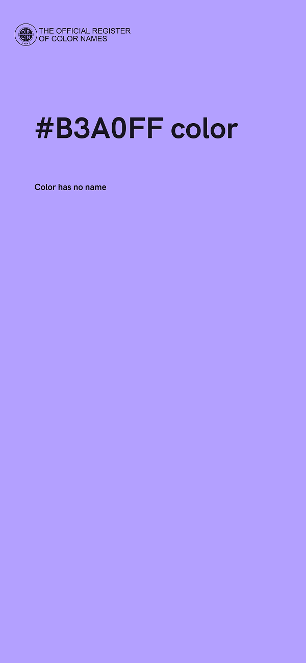 #B3A0FF color image