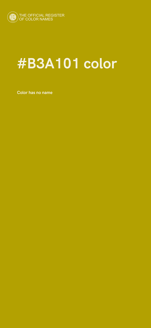 #B3A101 color image