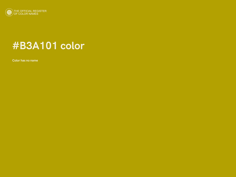 #B3A101 color image