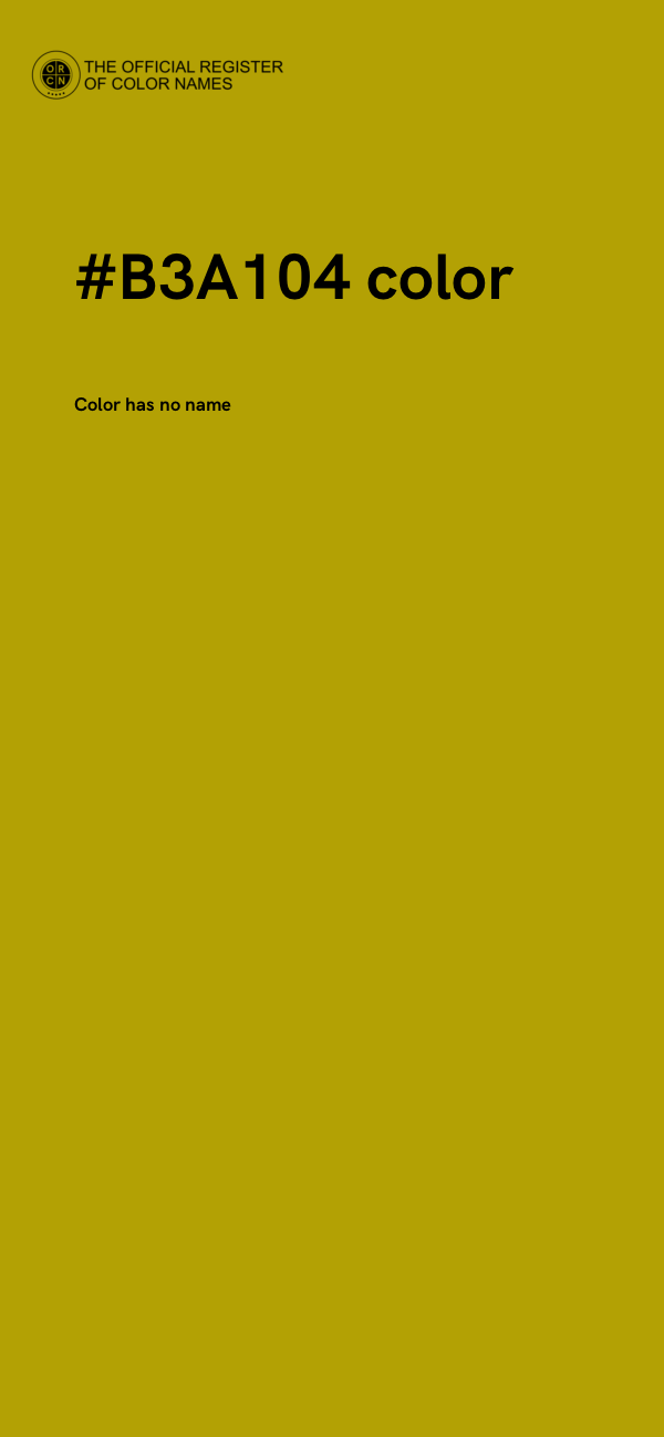 #B3A104 color image