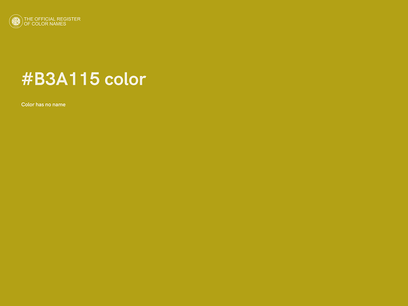 #B3A115 color image