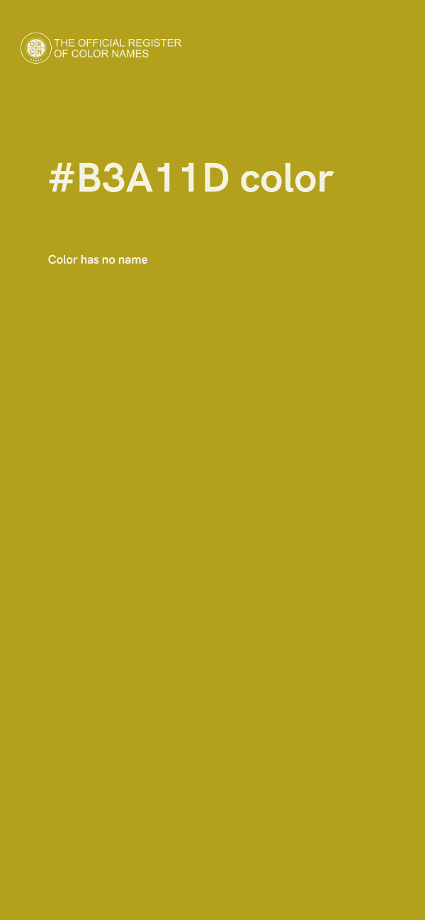 #B3A11D color image