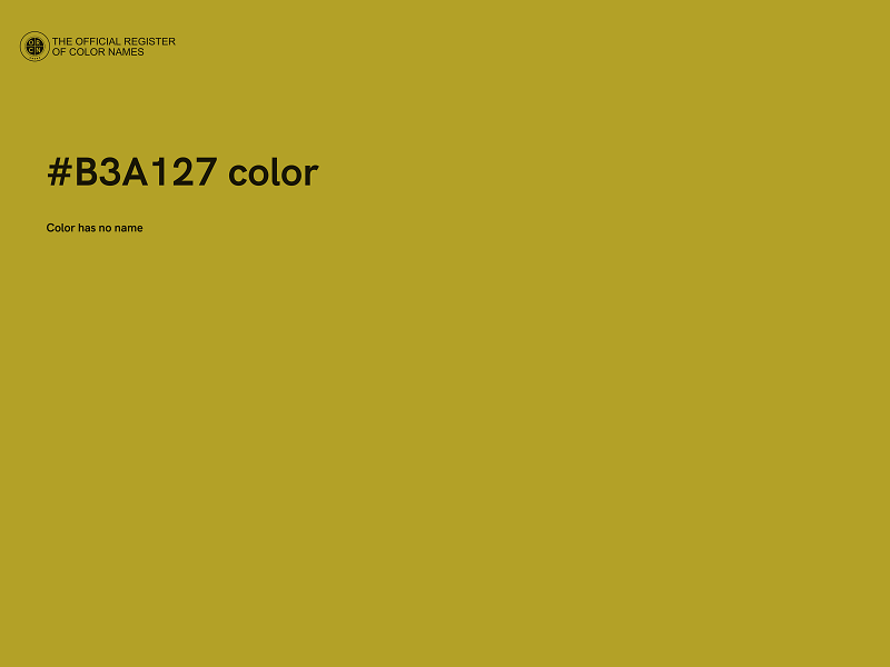 #B3A127 color image