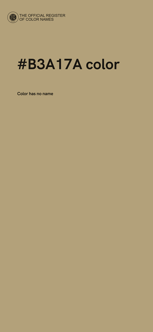 #B3A17A color image