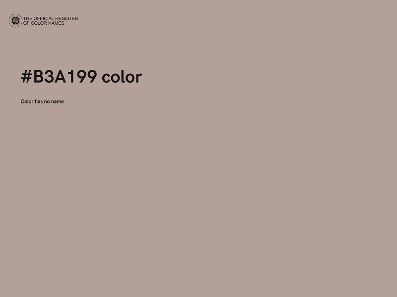 #B3A199 color image