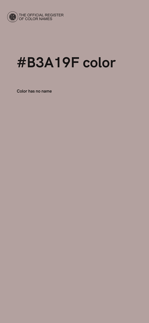 #B3A19F color image
