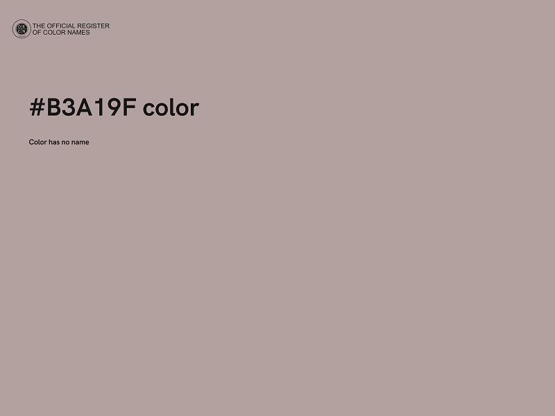 #B3A19F color image