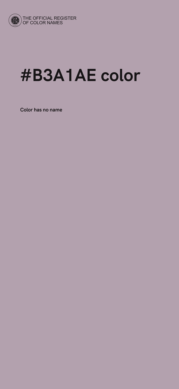 #B3A1AE color image