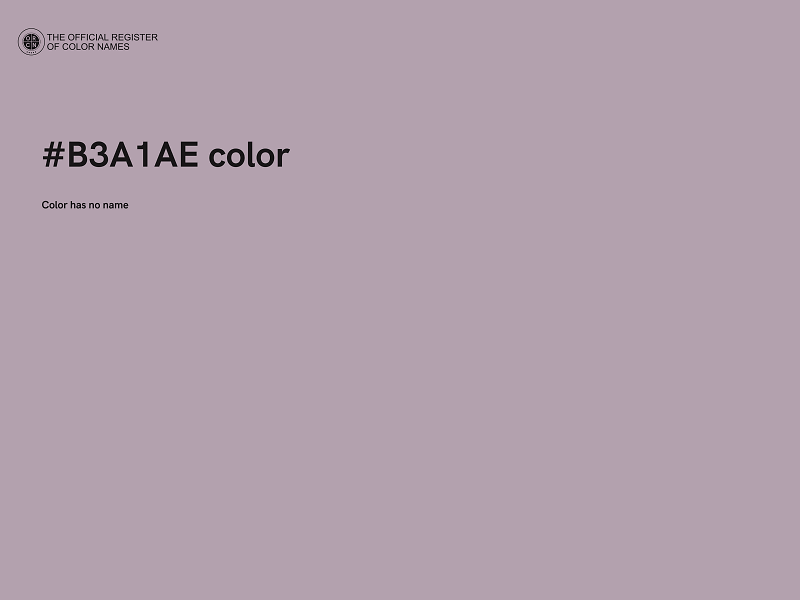 #B3A1AE color image
