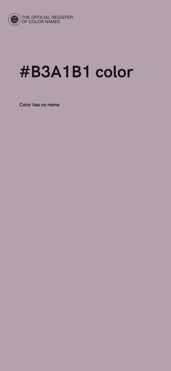 #B3A1B1 color image