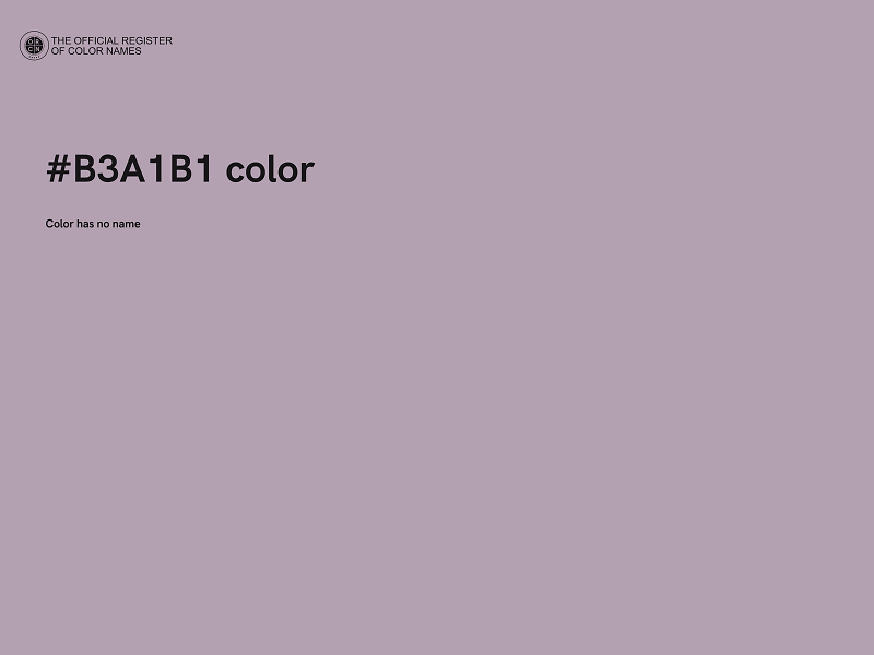 #B3A1B1 color image