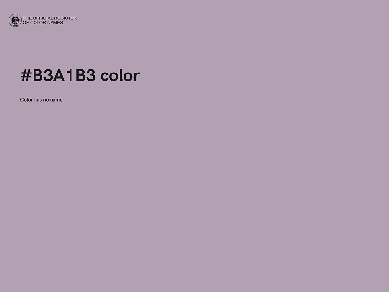 #B3A1B3 color image