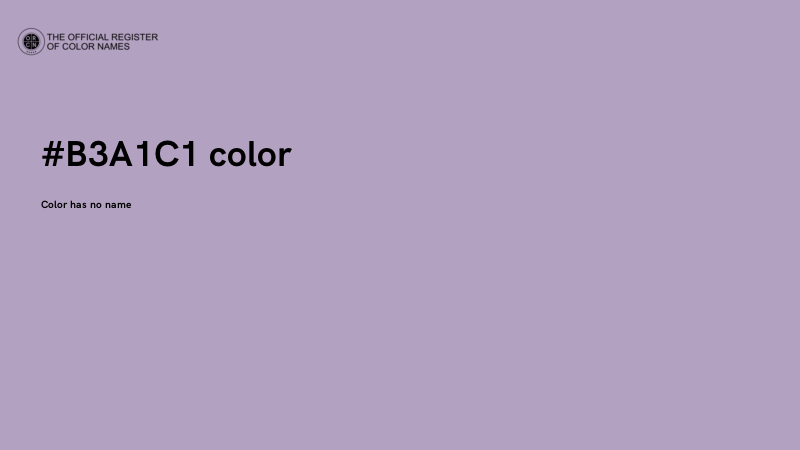 #B3A1C1 color image