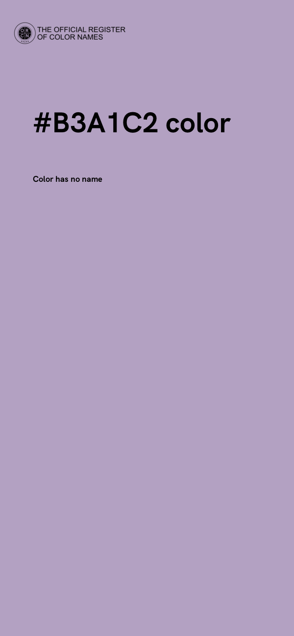 #B3A1C2 color image