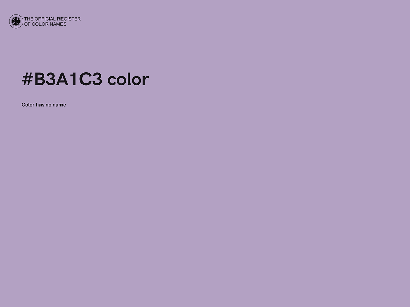 #B3A1C3 color image