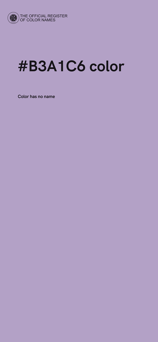 #B3A1C6 color image