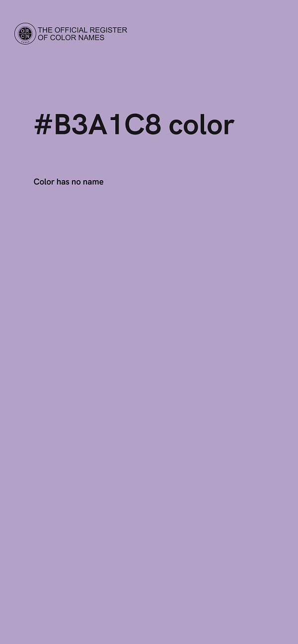 #B3A1C8 color image