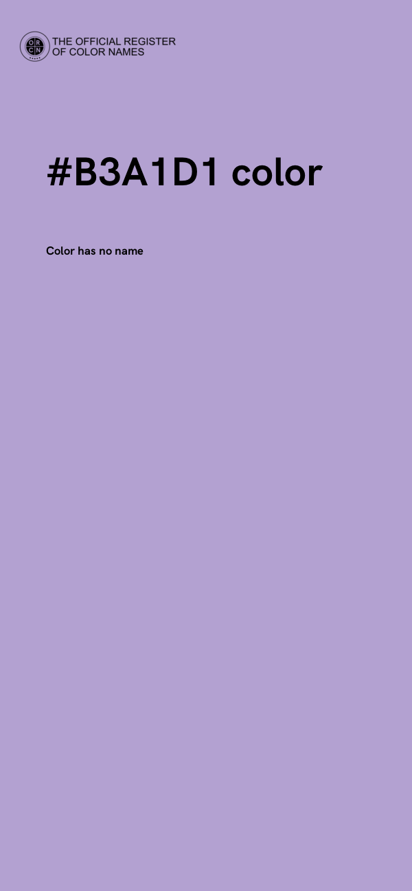 #B3A1D1 color image