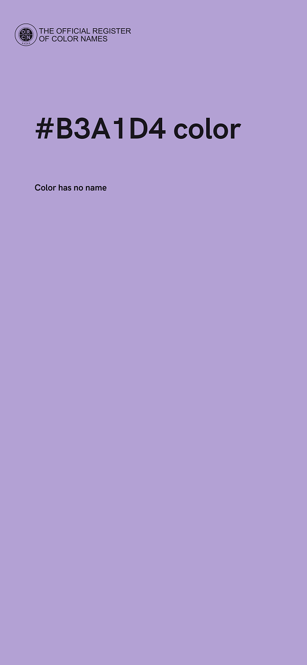 #B3A1D4 color image