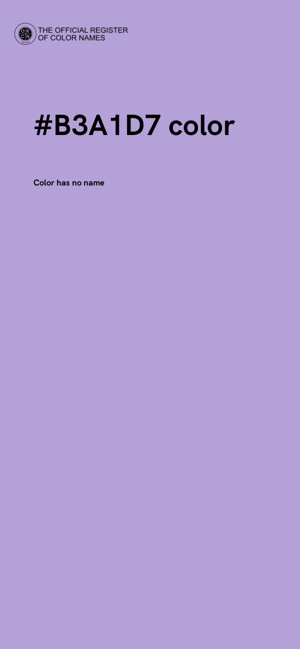 #B3A1D7 color image