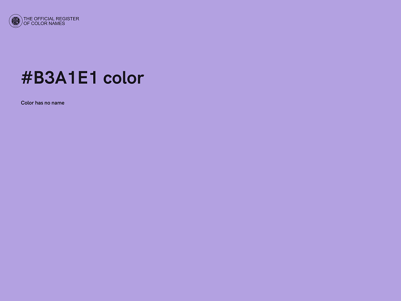 #B3A1E1 color image