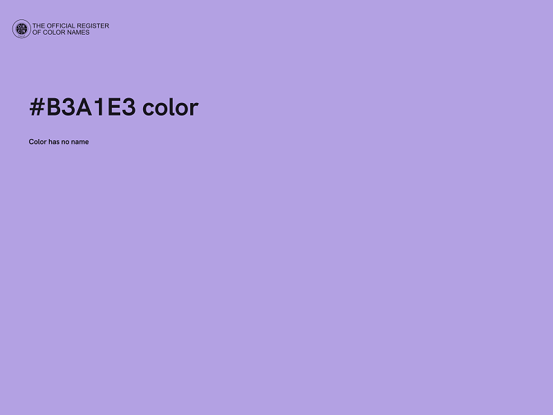 #B3A1E3 color image