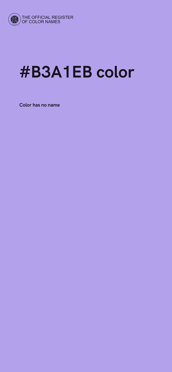 #B3A1EB color image