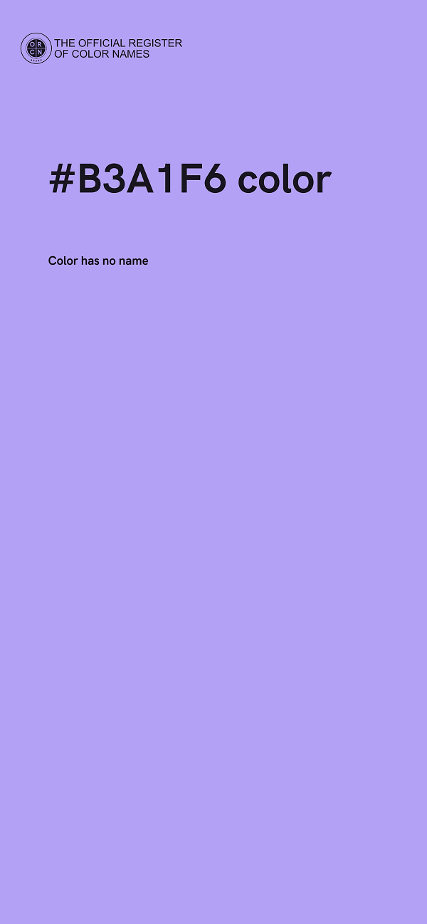 #B3A1F6 color image
