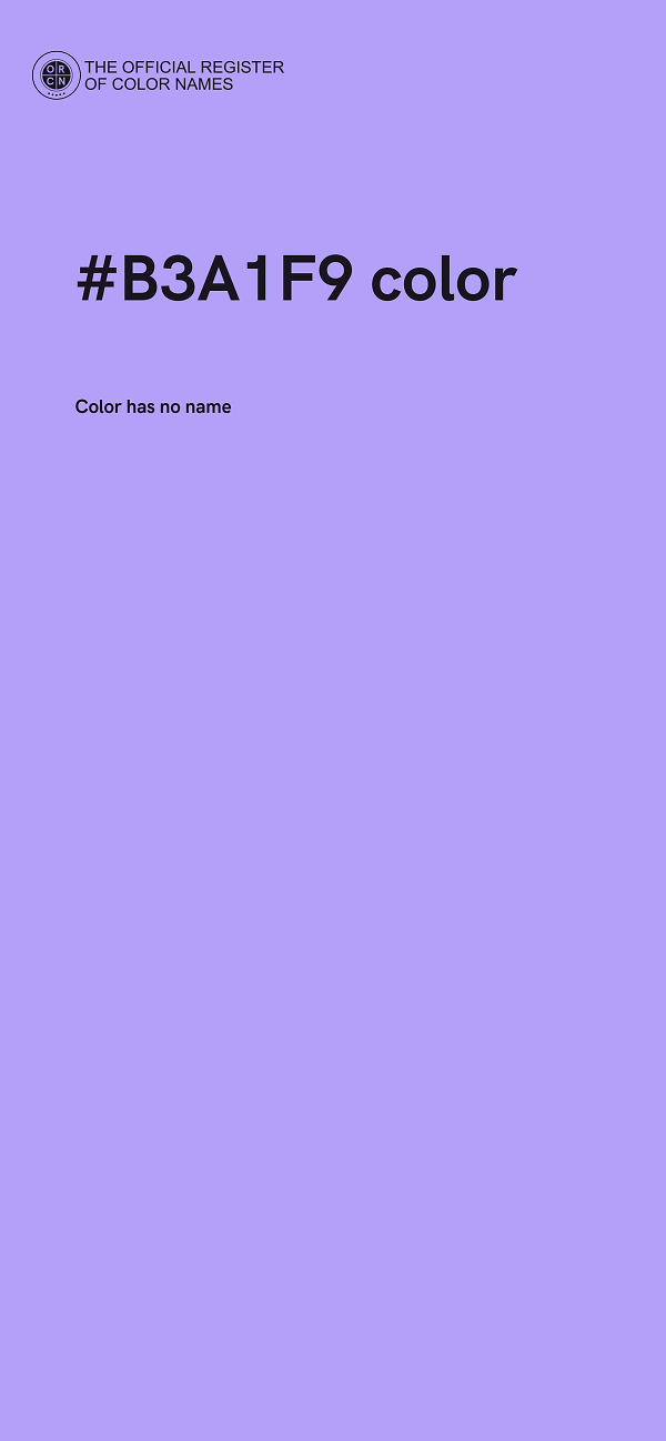 #B3A1F9 color image