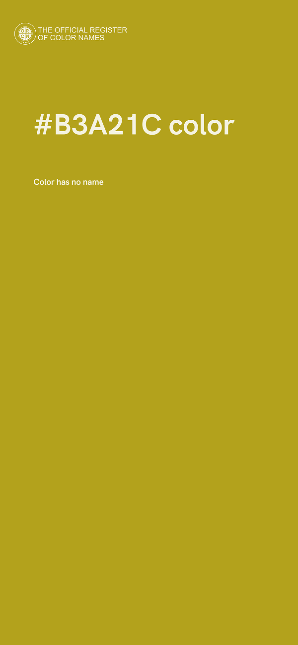 #B3A21C color image