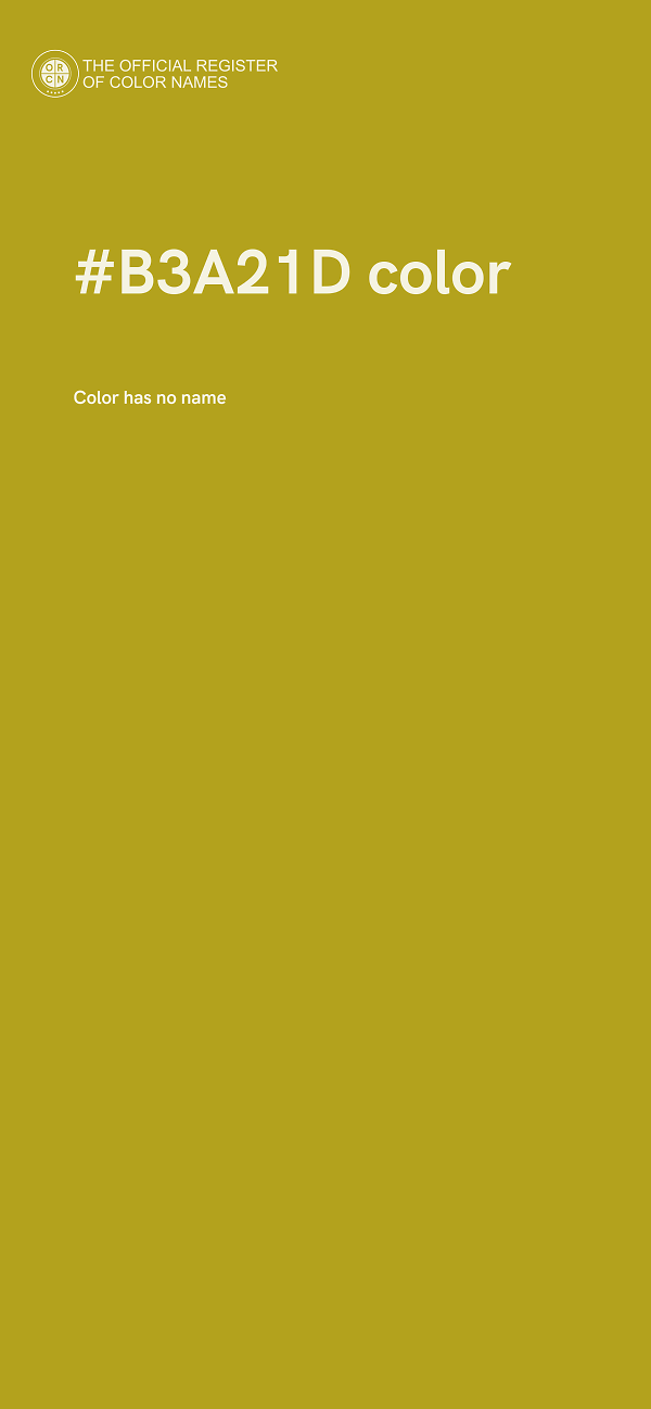 #B3A21D color image