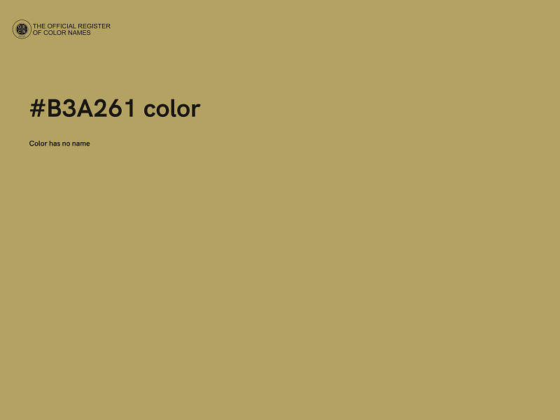 #B3A261 color image