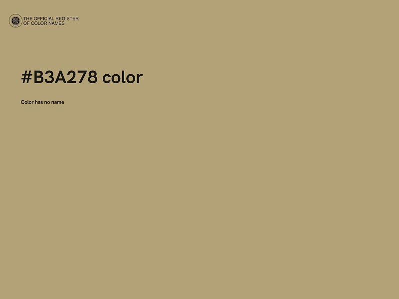 #B3A278 color image