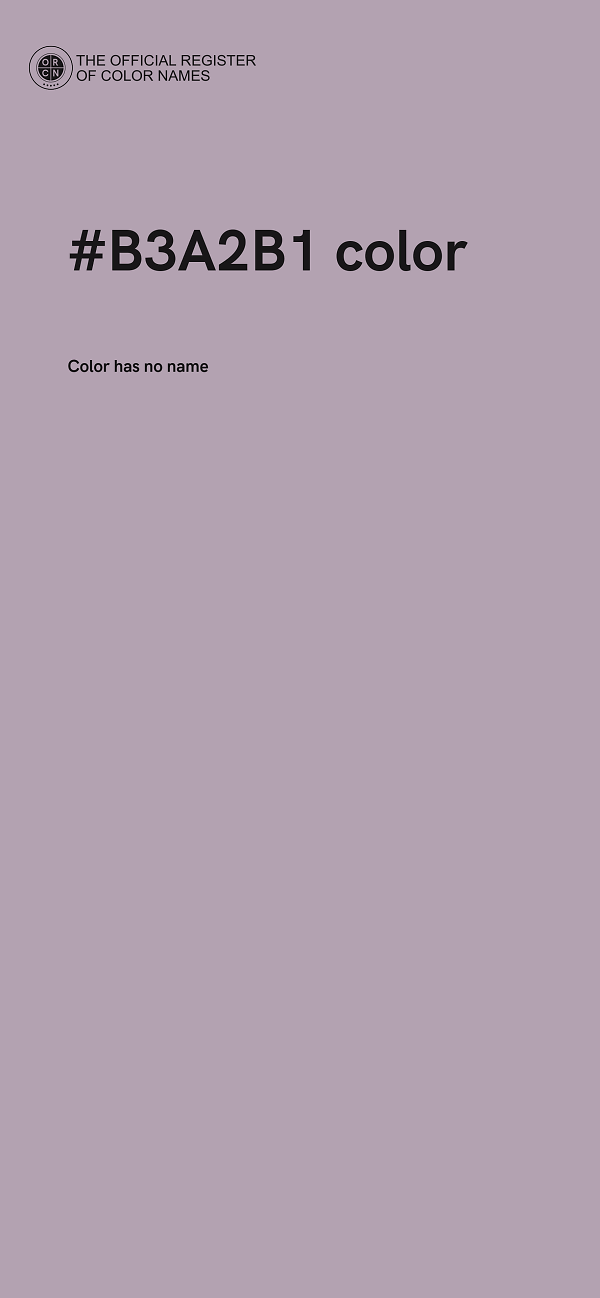 #B3A2B1 color image