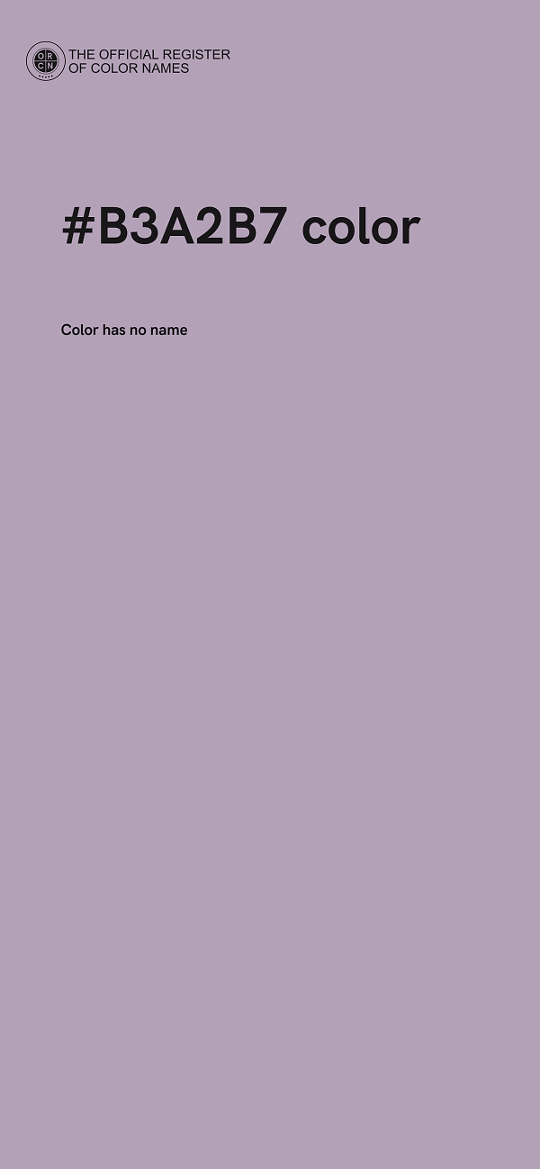#B3A2B7 color image
